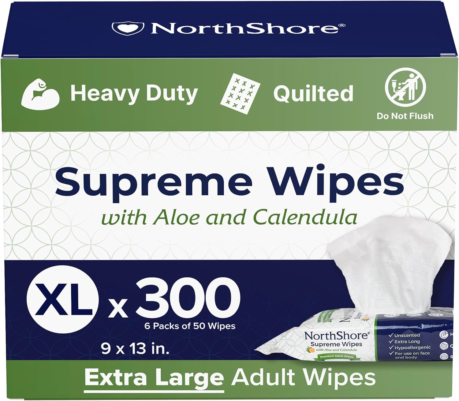 Northshore Supreme Adult Wipes