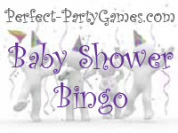 perfect party games logo for baby shower bingo