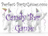 perfect party games logo for baby shower candy bar game