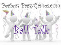 perfect party games logo for ball talk