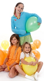 girls with balloons girls with balloons