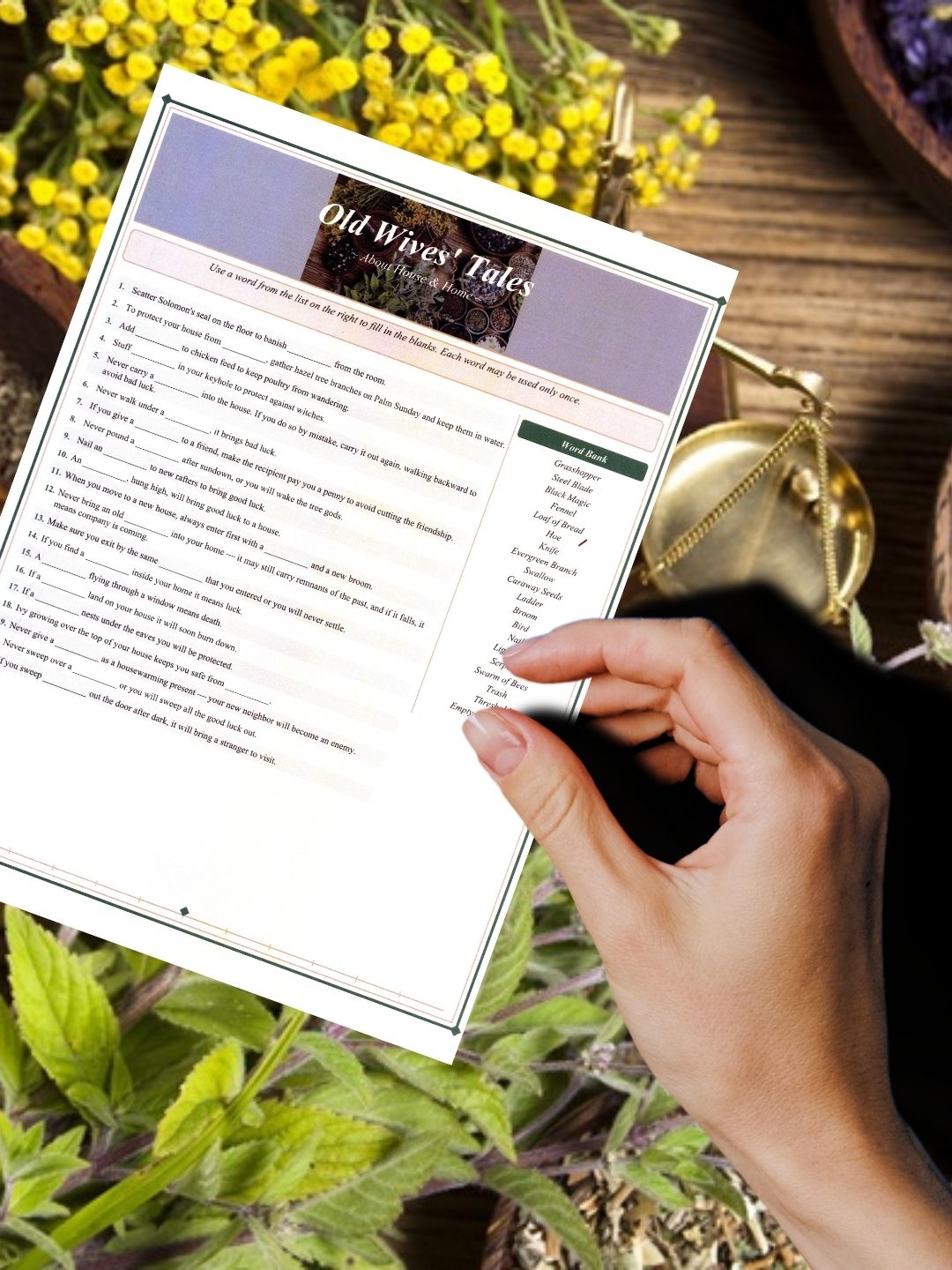 Old Wives Tales Mockup