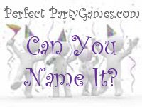 Perfect Party Game logo with name of game: Can You Name It