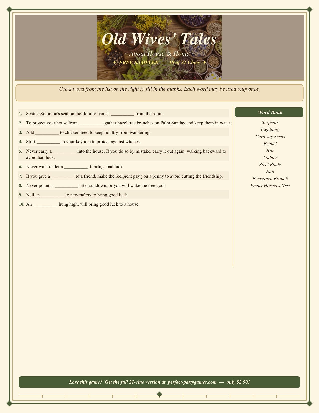 old wives tales free game preview