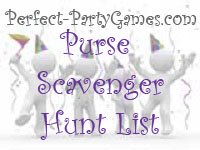 purse scavenger hunt list